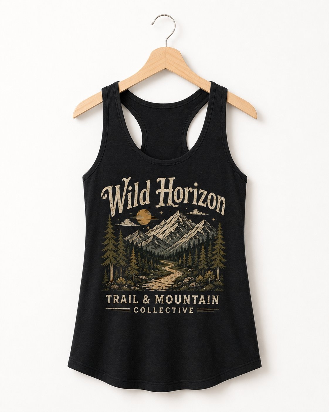 Wild Horizon Trail Women's Tank Top-Black-3