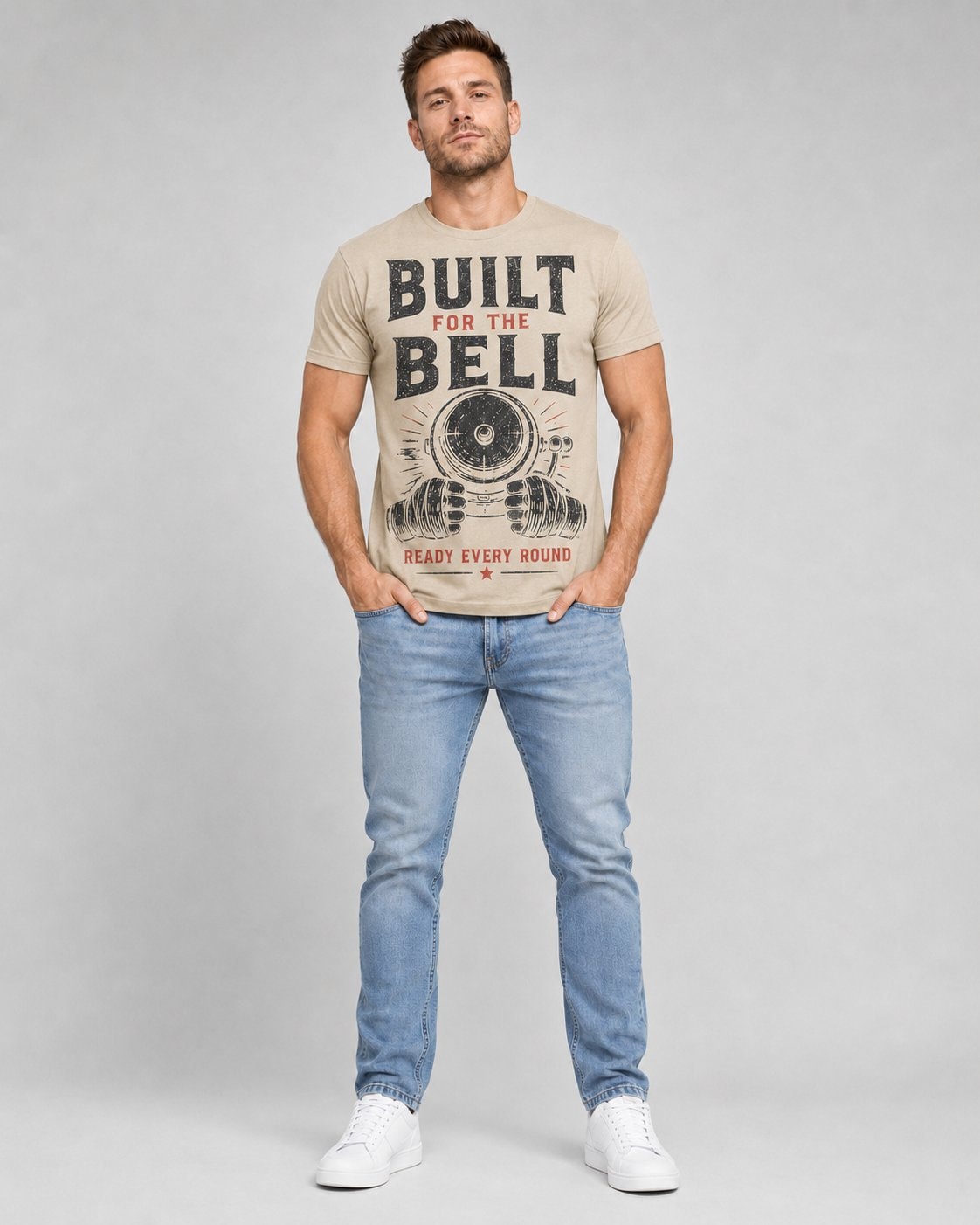 Built For The Bell Men's T-Shirt-Sand-1