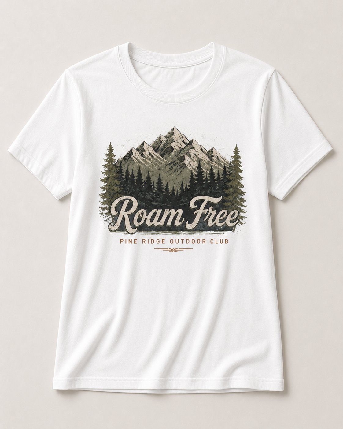 Roam Free Pine Ridge Women's T-Shirt-White-3