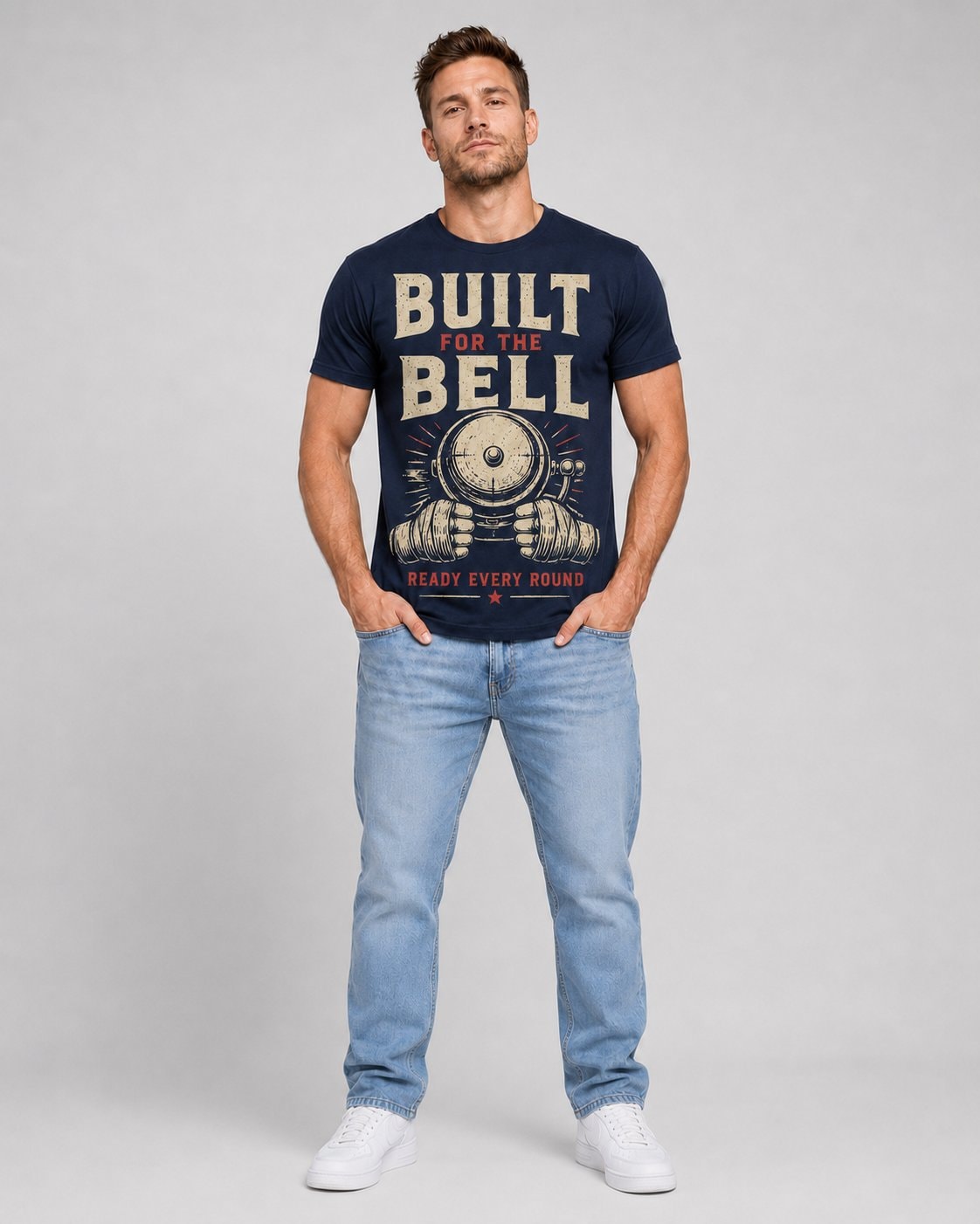 Built For The Bell Men's T-Shirt-Navy-1