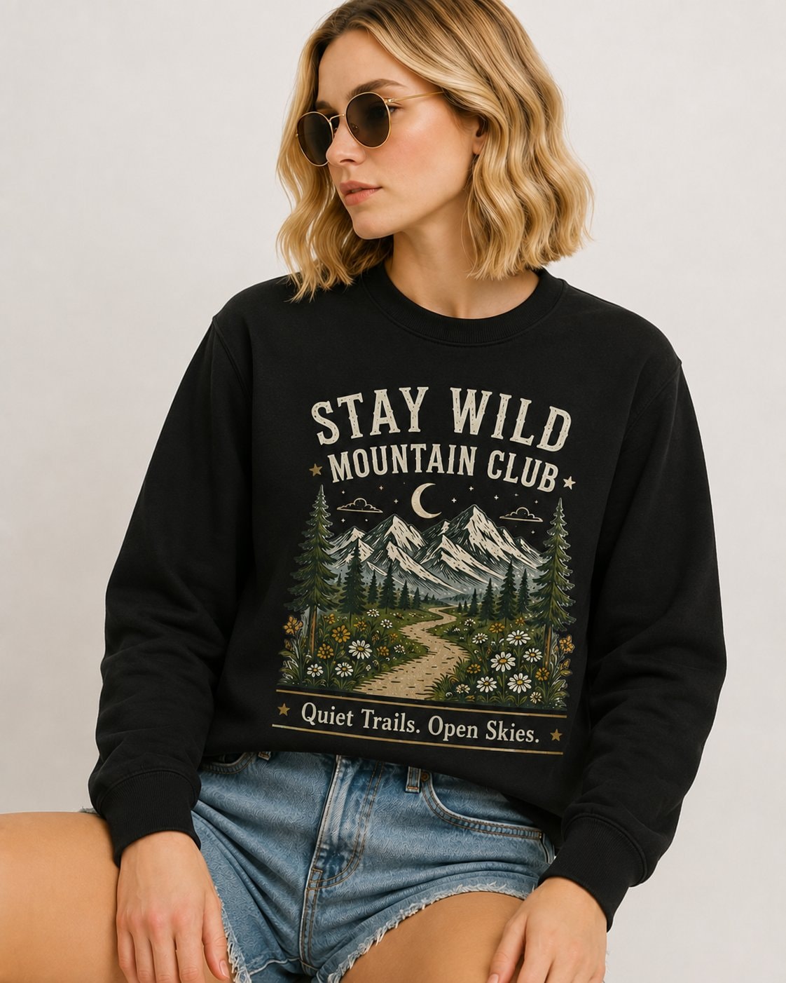 Stay Wild Mountain Club Women's Sweatshirt