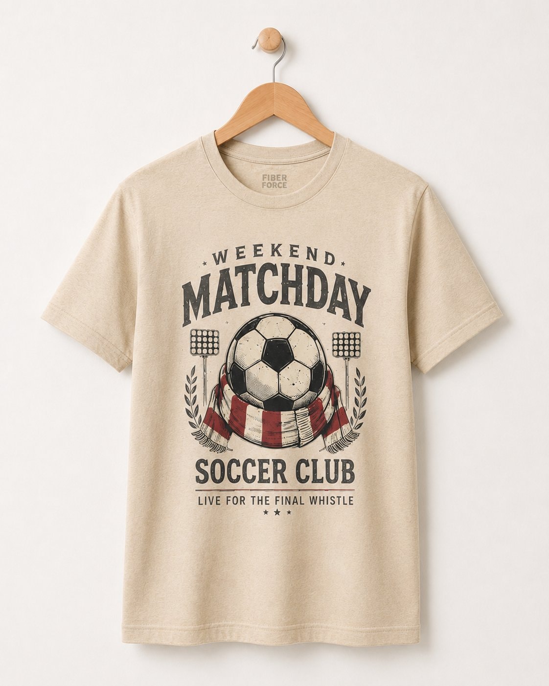 Weekend Matchday Soccer Club Men's T-Shirt-Sand-3