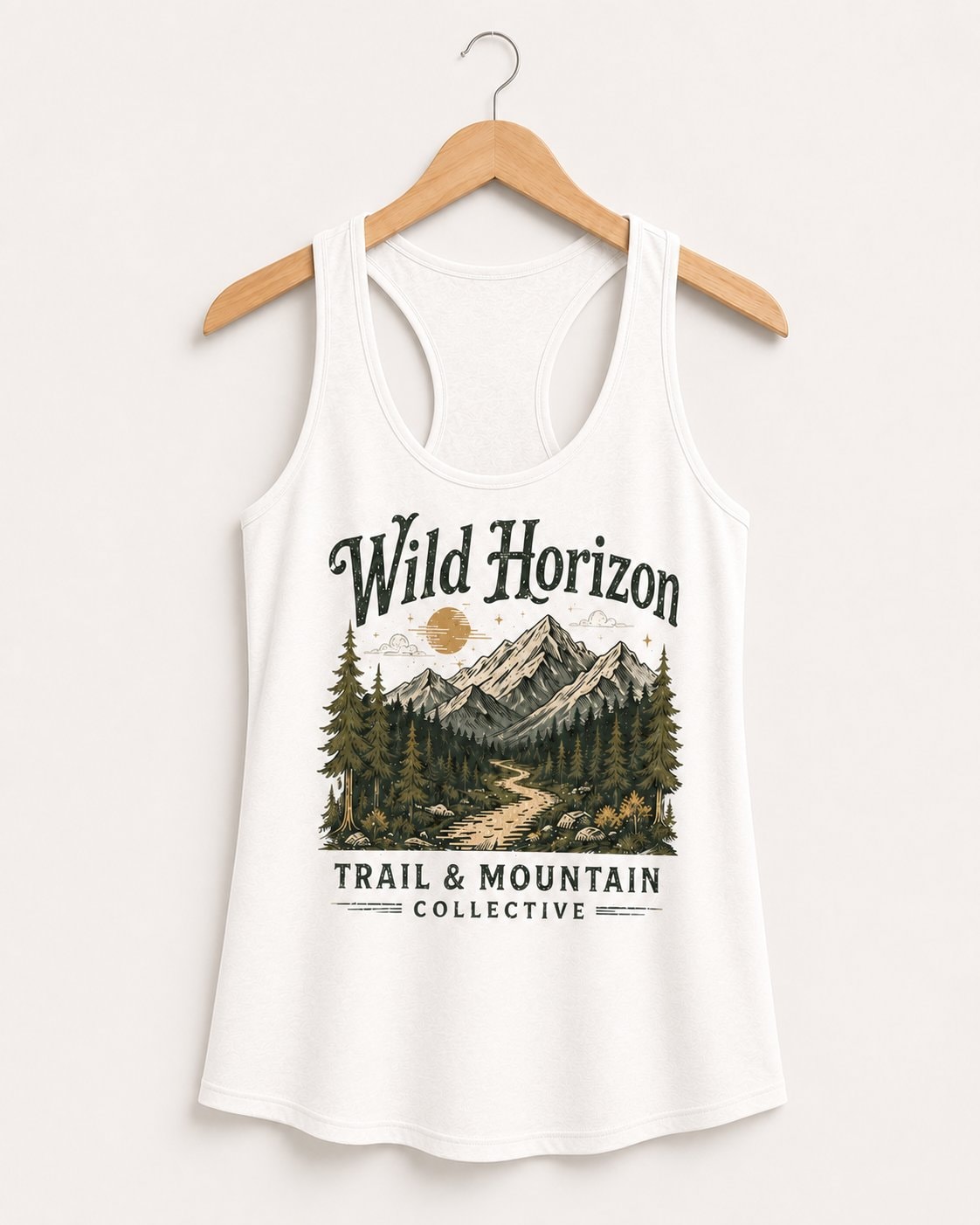 Wild Horizon Trail Women's Tank Top-White-3