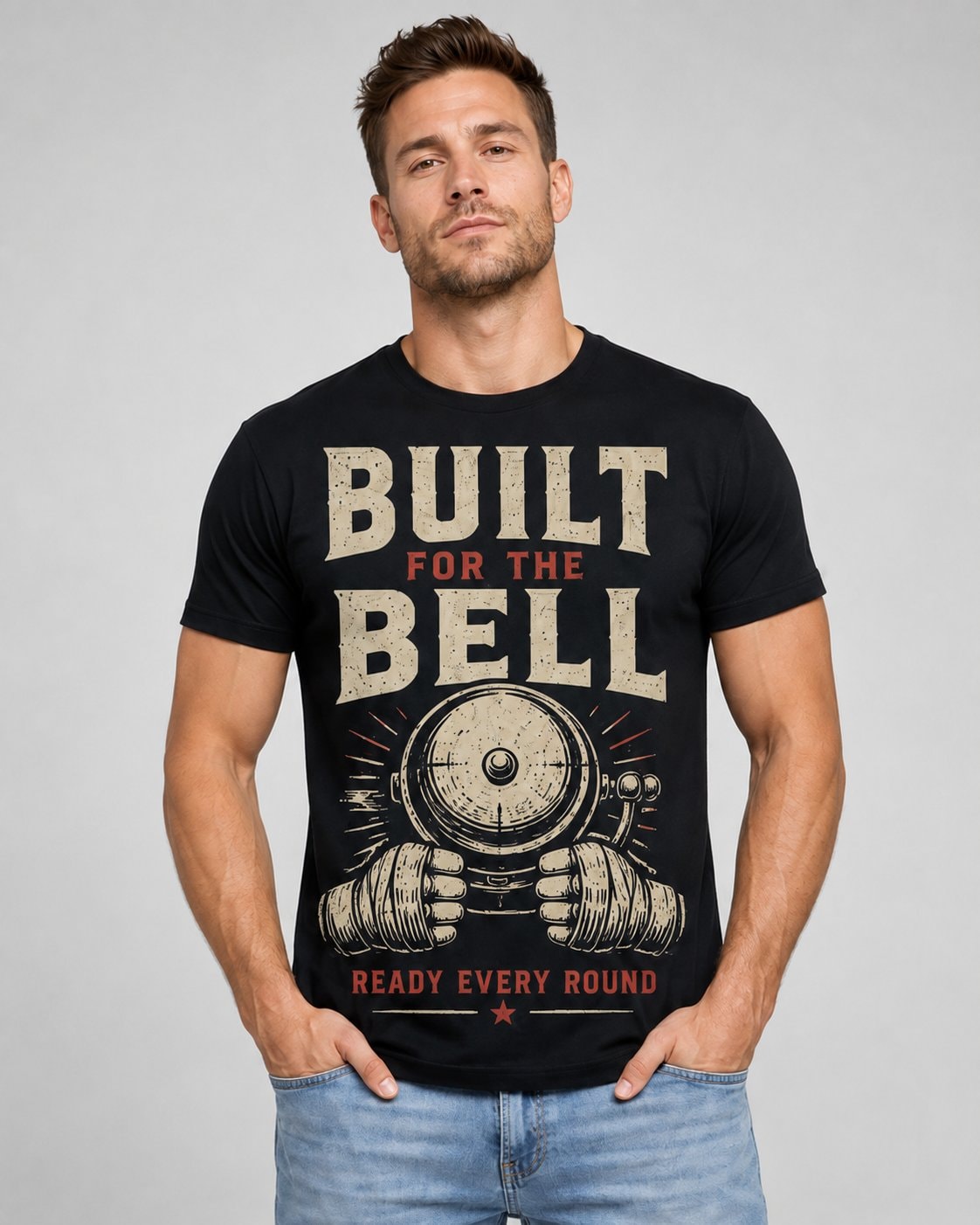 Built For The Bell Men's T-Shirt-Black-2