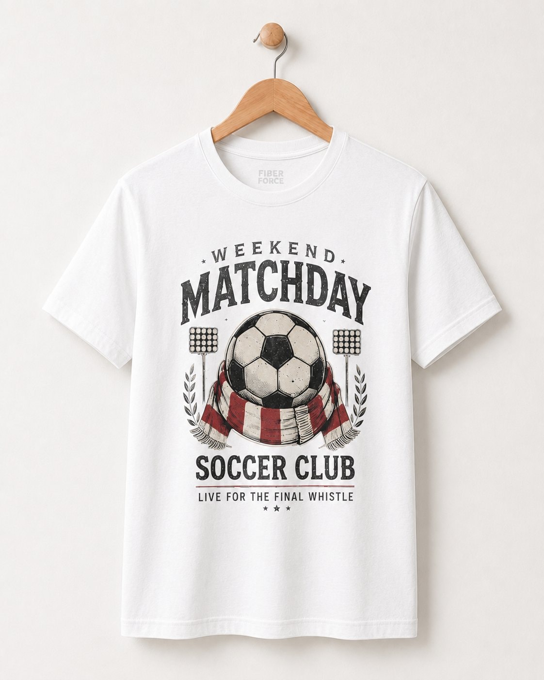 Weekend Matchday Soccer Club Men's T-Shirt-White-3