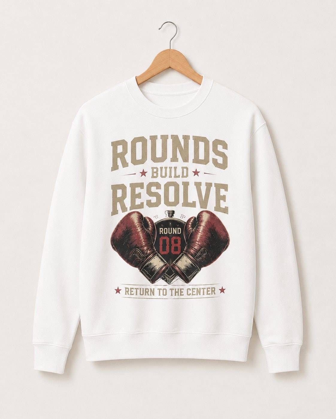 Rounds Build Resolve Men's Sweatshirt-White-3