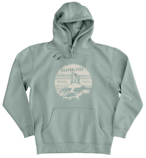 Charcoal National Park Tower Hoodie - Eco-Friendly Comfort