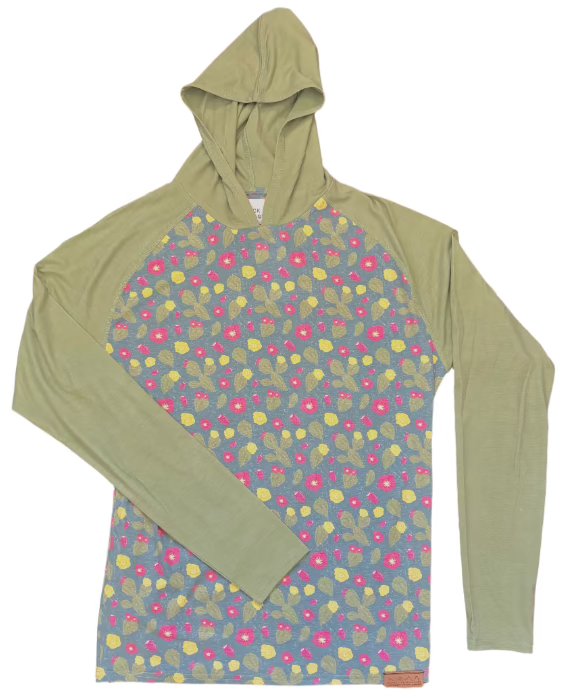 Outdoor Green Performance Hoodie UPF 40 Sun Protection