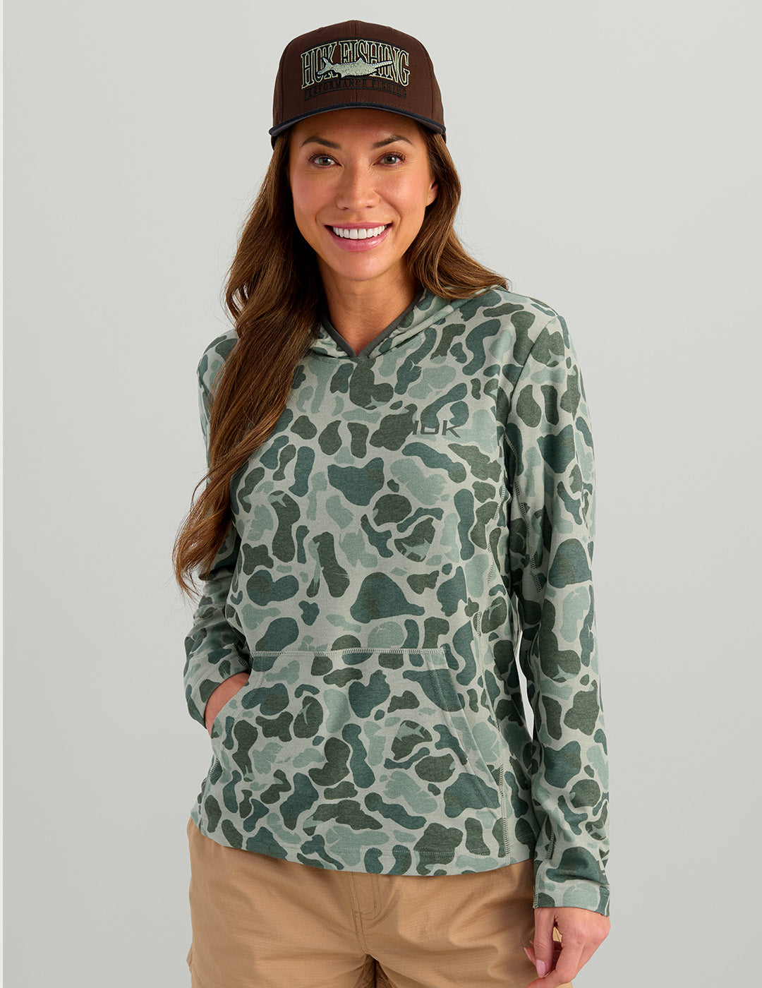 Womens Coldfront+ Print Hoodie - Warm & Stretchable