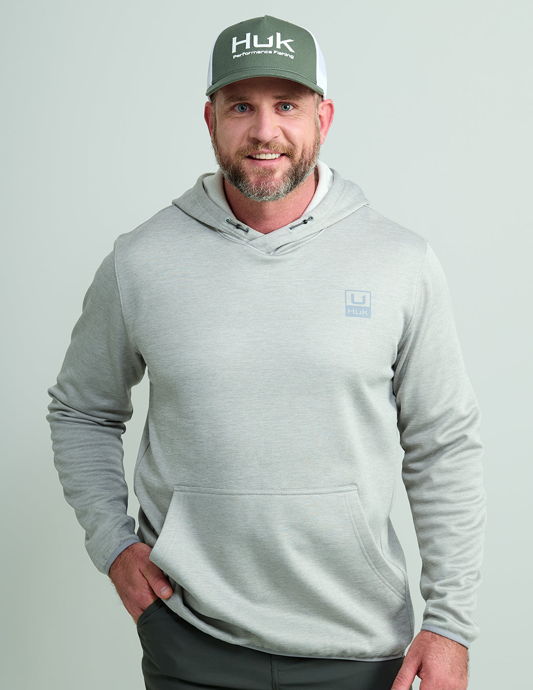 Performance Fleece Hoodie - Harbor Mist Heather
