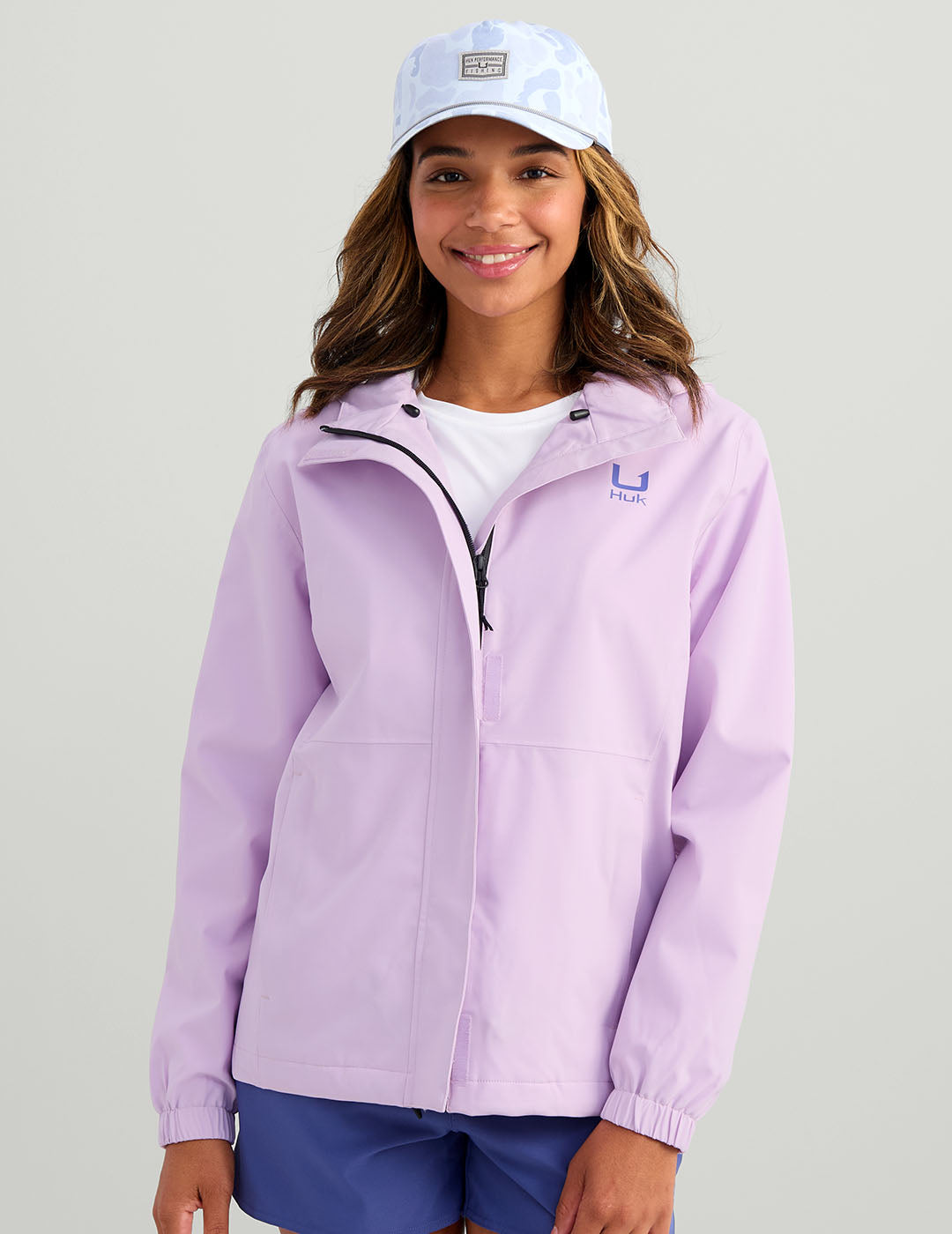 Waterproof Womens Storm Jacket with Adjustable Hood