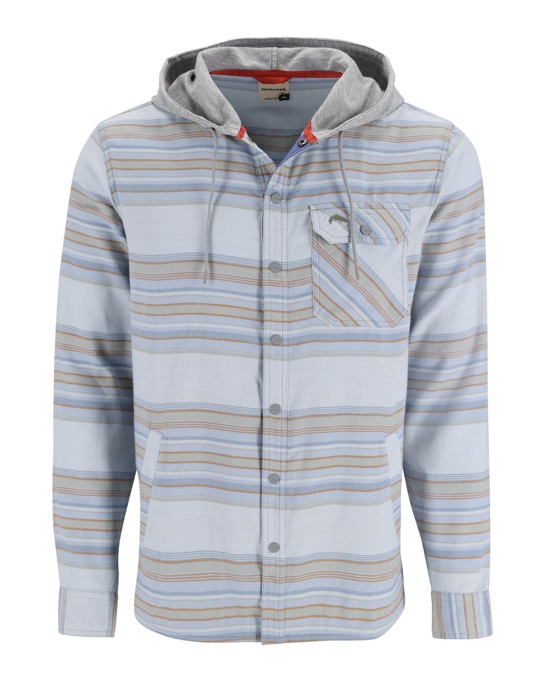 Organic Cotton Recycled Polyester Flannel Hoody Shirt