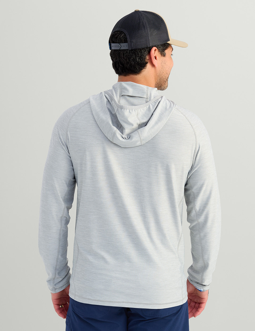 Harbor Mist Half Zip Performance Hoodie