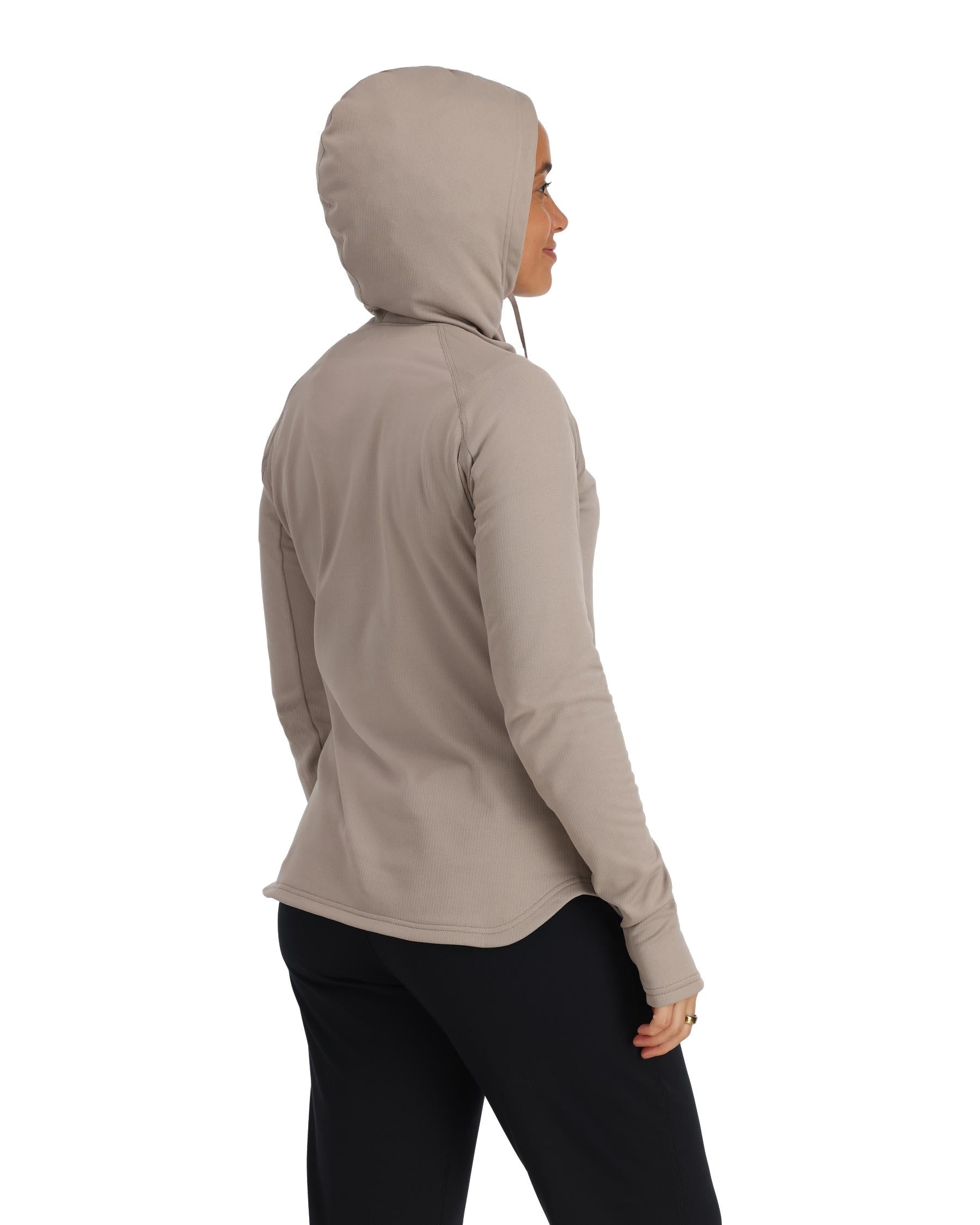 Womens Heavyweight Baselayer Hoody for Cold Weather - Thermal Shirt