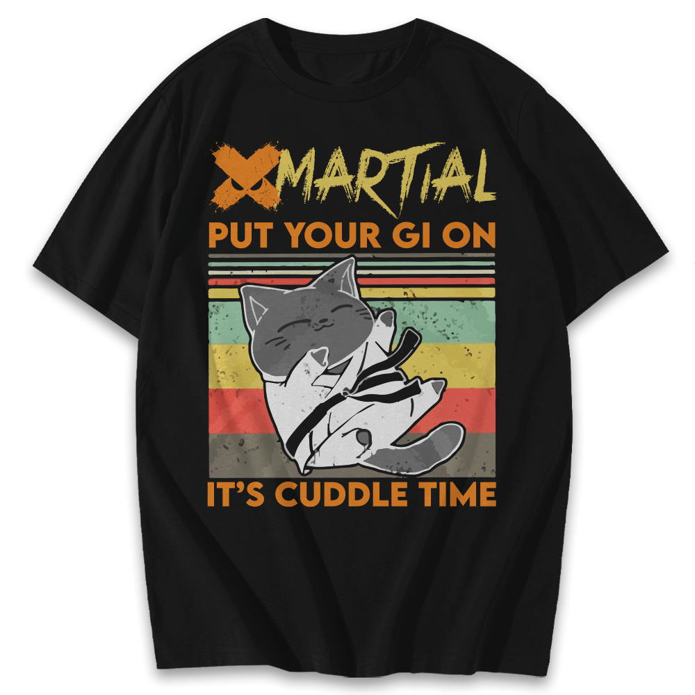Cuddle Time Jiu Jitsu T-Shirt for Men - Premium Cotton Blend