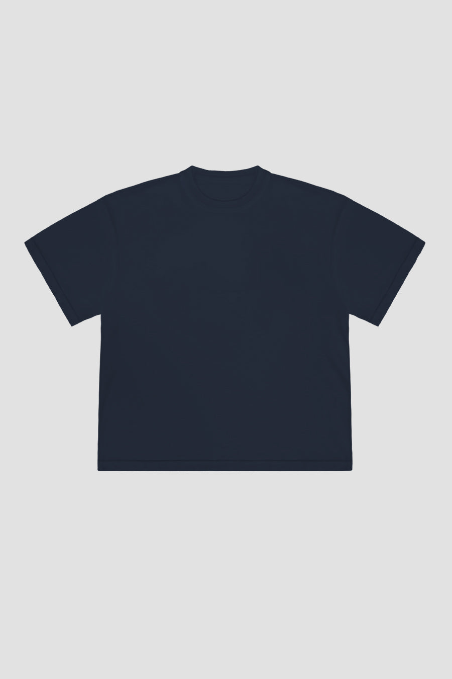 Night Blue 190GSM Cotton Boxy Fit T-Shirt for Men