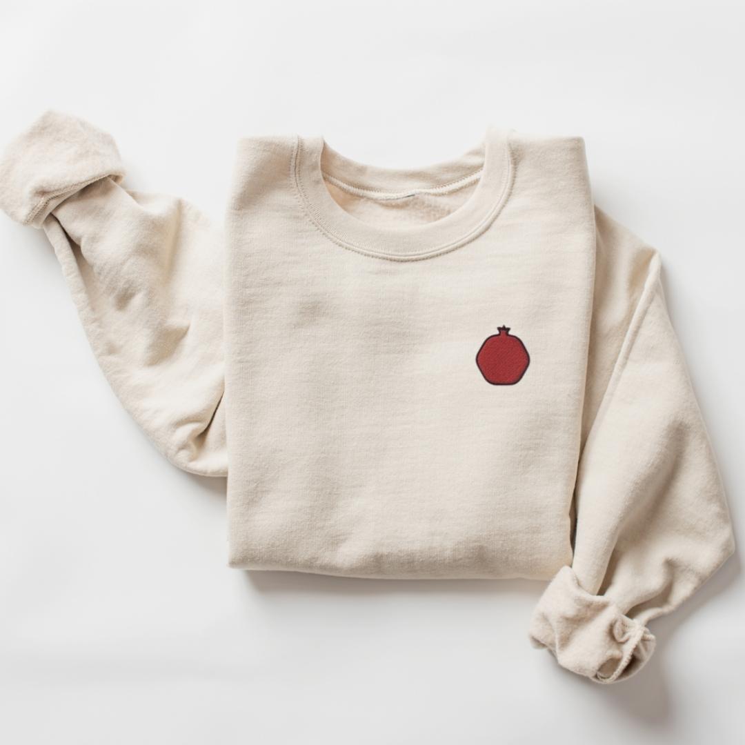 Pomegranate Embroidered Sweatshirt