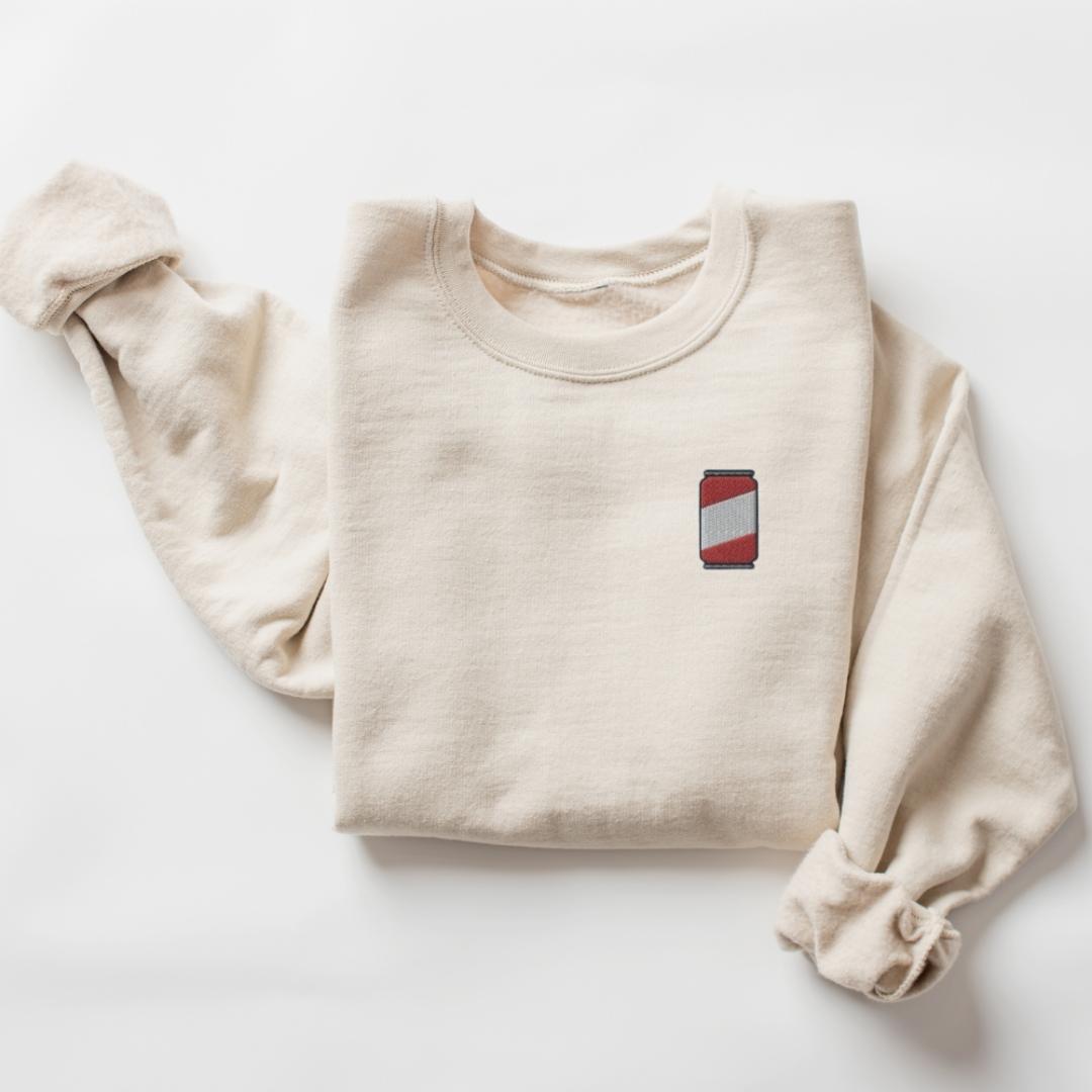 Soda Can Embroidered Sweatshirt