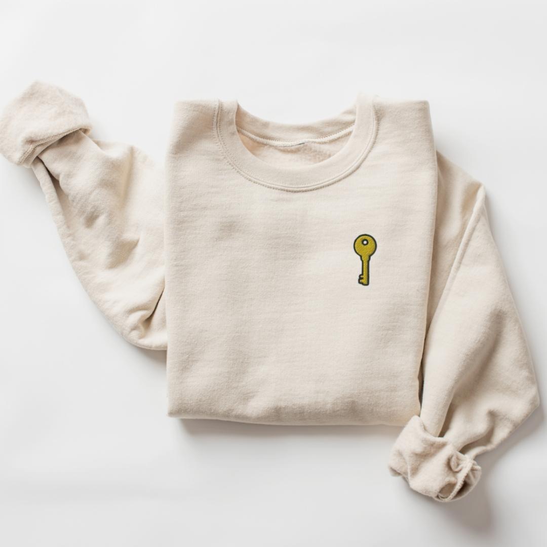 Key Embroidered Sweatshirt