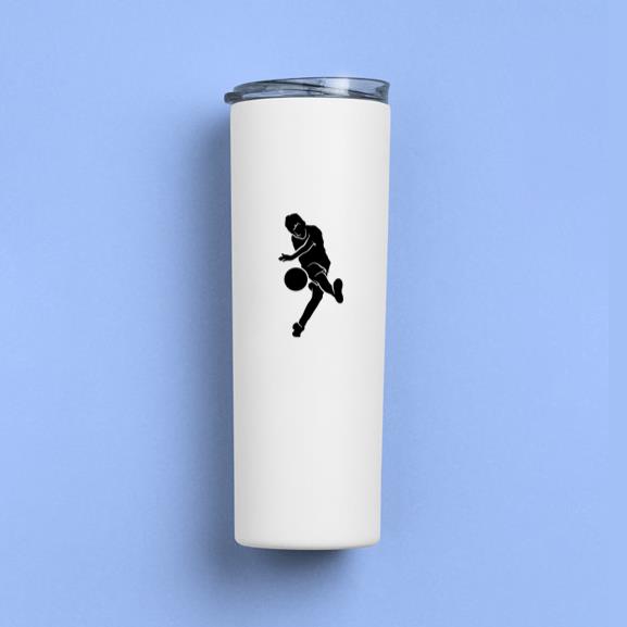 Kid Soccer Ball Silhouette Tumbler