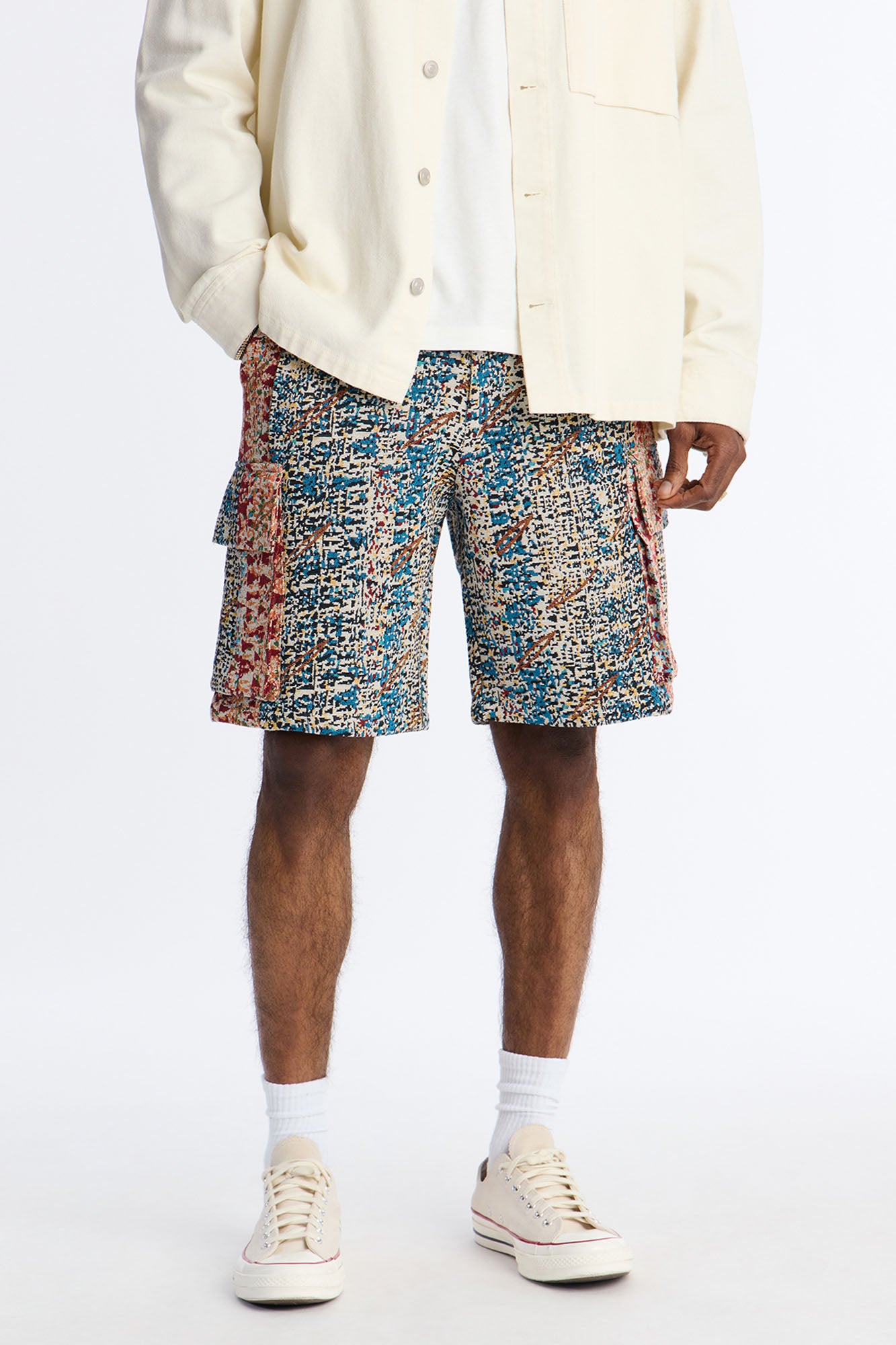Baggy Nomadic Tapestry Cargo Short - Multi Color