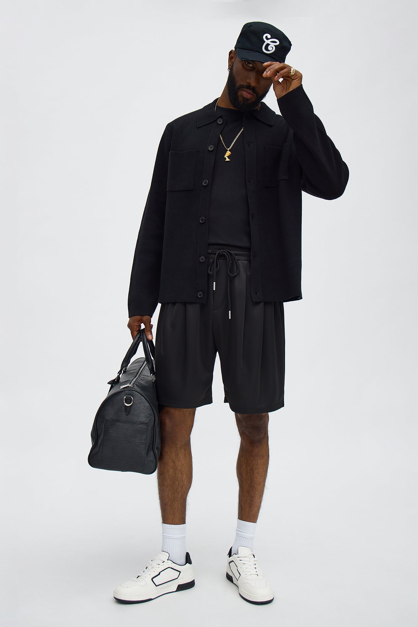 Easy Flow Pleated Short - Black