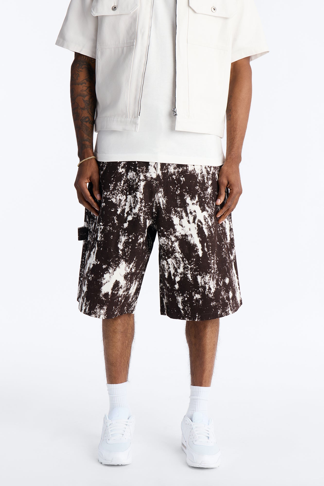 Mixed Clarity Printed Short - Brown Combo