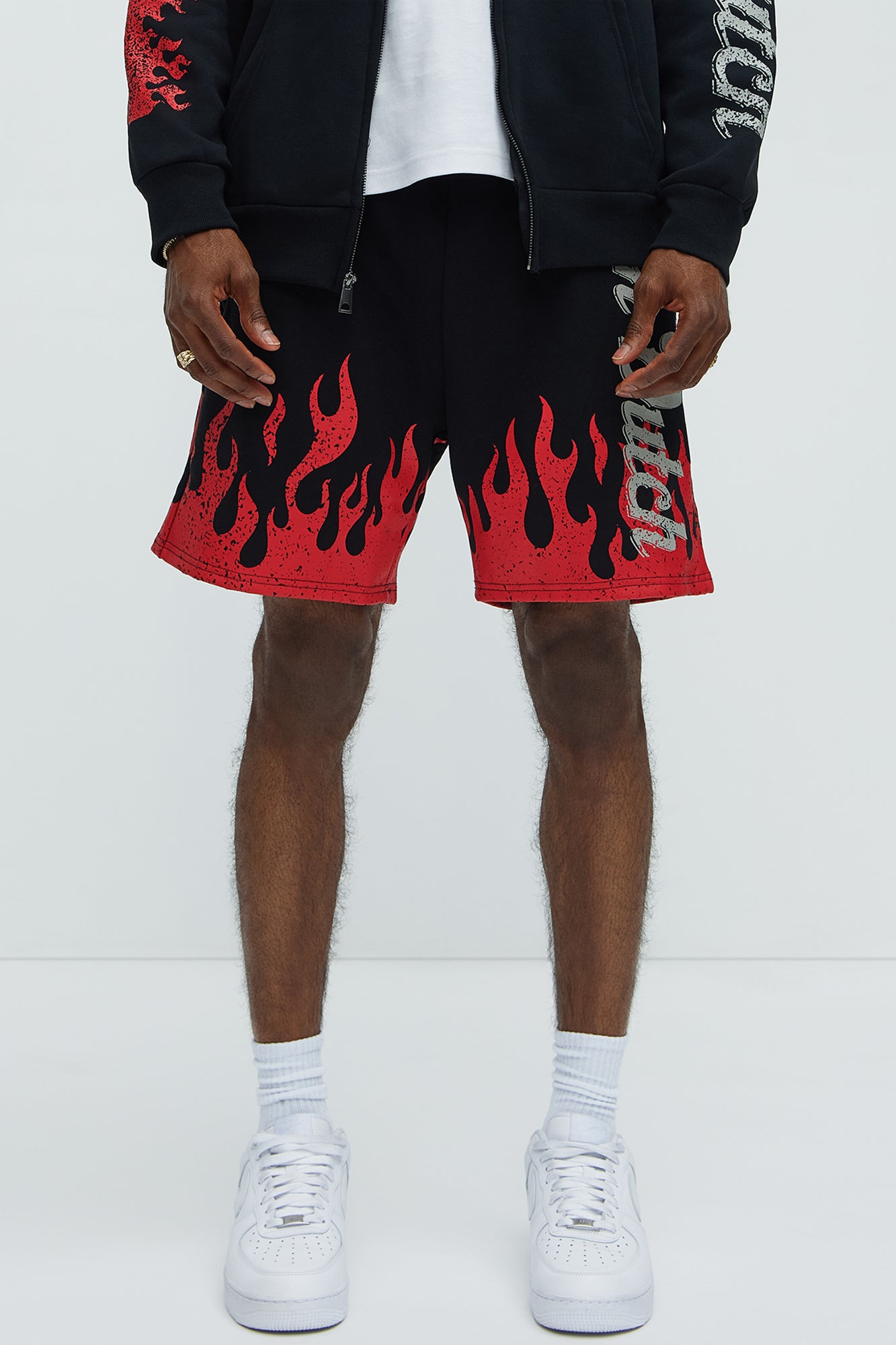 Von Dutch Fire Sweatshorts - Black