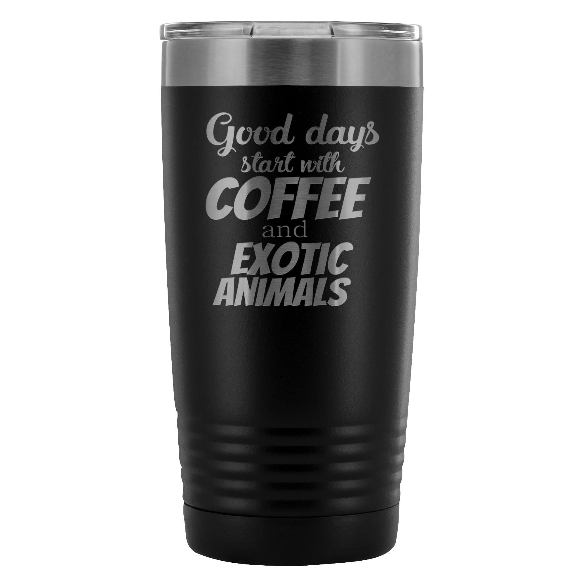 Coffee and exotic animals 20oz Vacuum Tumbler