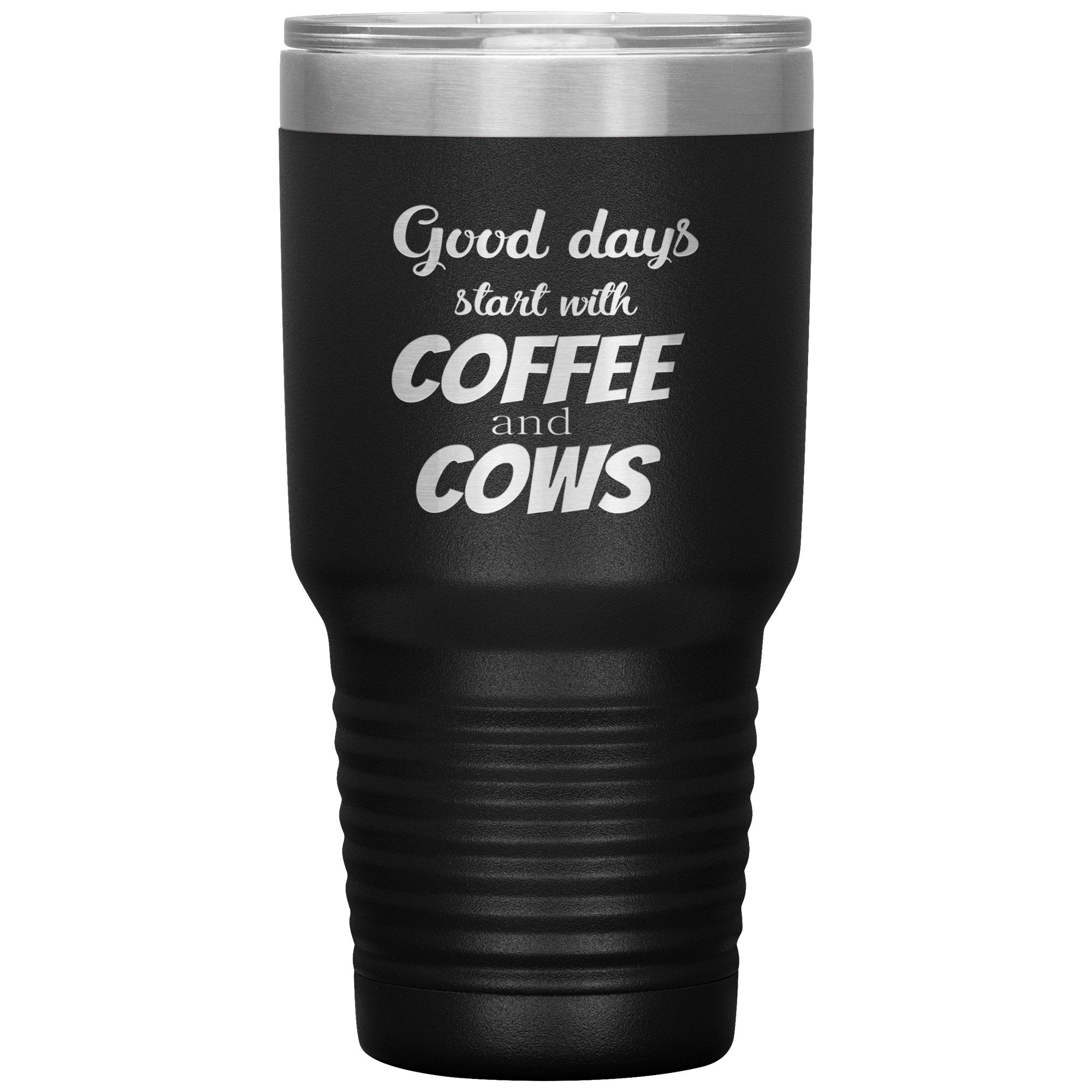 Large Animal Vet - Coffee and cows 30oz Vacuum Tumbler